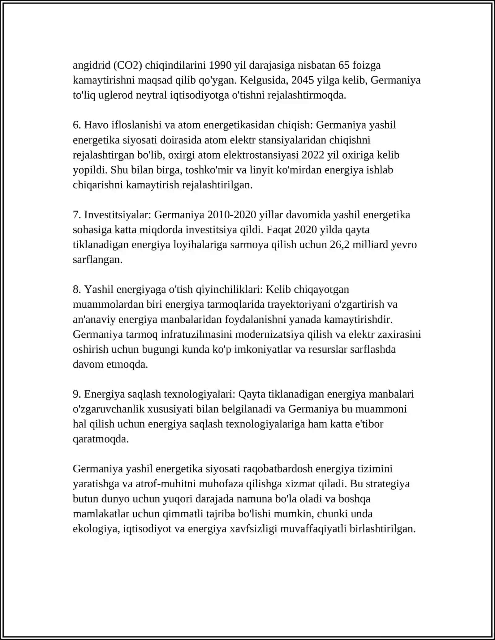 GERMANIYADA YASHIL IQTISODIYOTNI RIVOJLANISHI 4