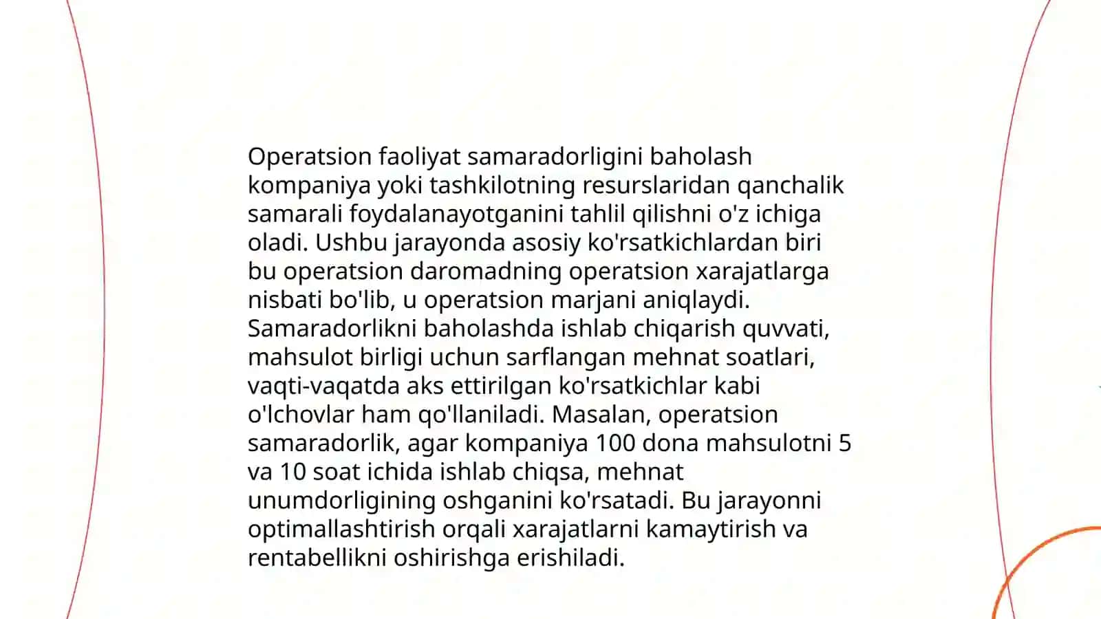 Operatsion faoliyat tahlilning mazmuni va ahamiyatli vazifalari 4