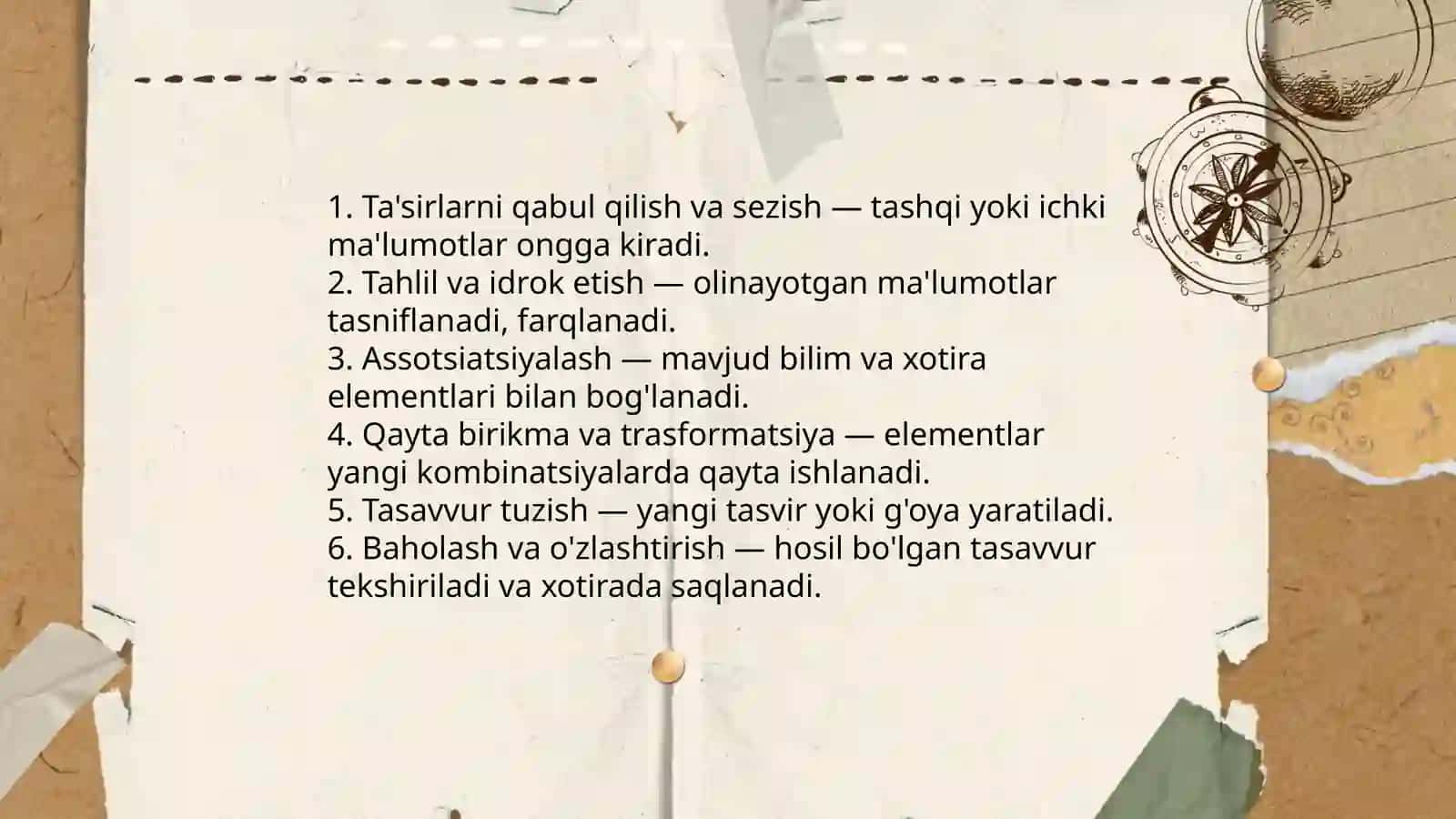 Xayol jarayonlari va xayol turlari 4