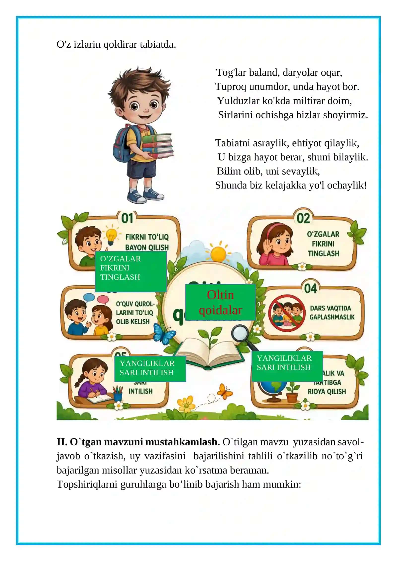 1-sinf. Tabiiy fan.Tabiat qishga qanday tayyorlanadi. 4