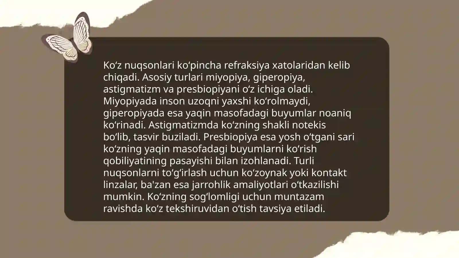 Koʻzi ojiz va zaif koʻruvchi bollarda birlamchi va ikkilamchi nuqsonlar 4