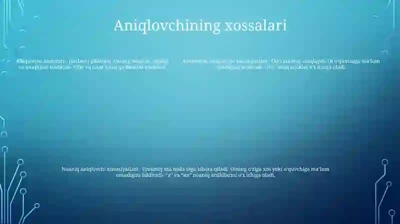 Arab Tilida Aniqlovchi Hamda Moslashgan Aniqlovchi 4