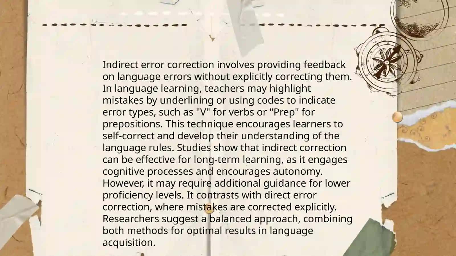 Types of error correction in teaching English 4