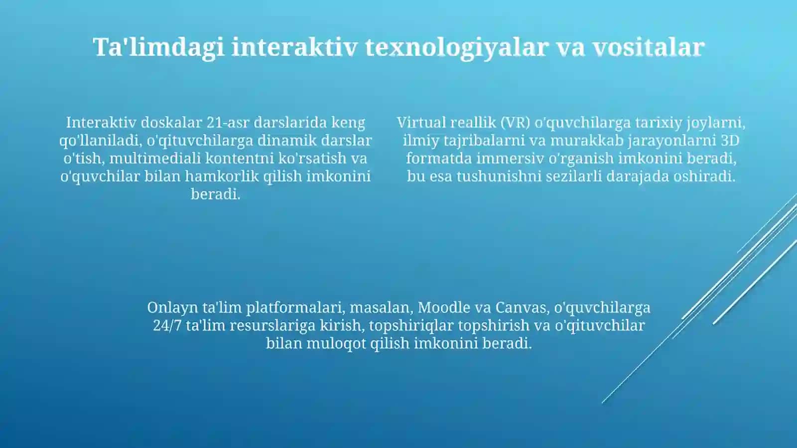 Taʼlimdainterfaolmetodlarniqoʻllashtexnologiyasi 4