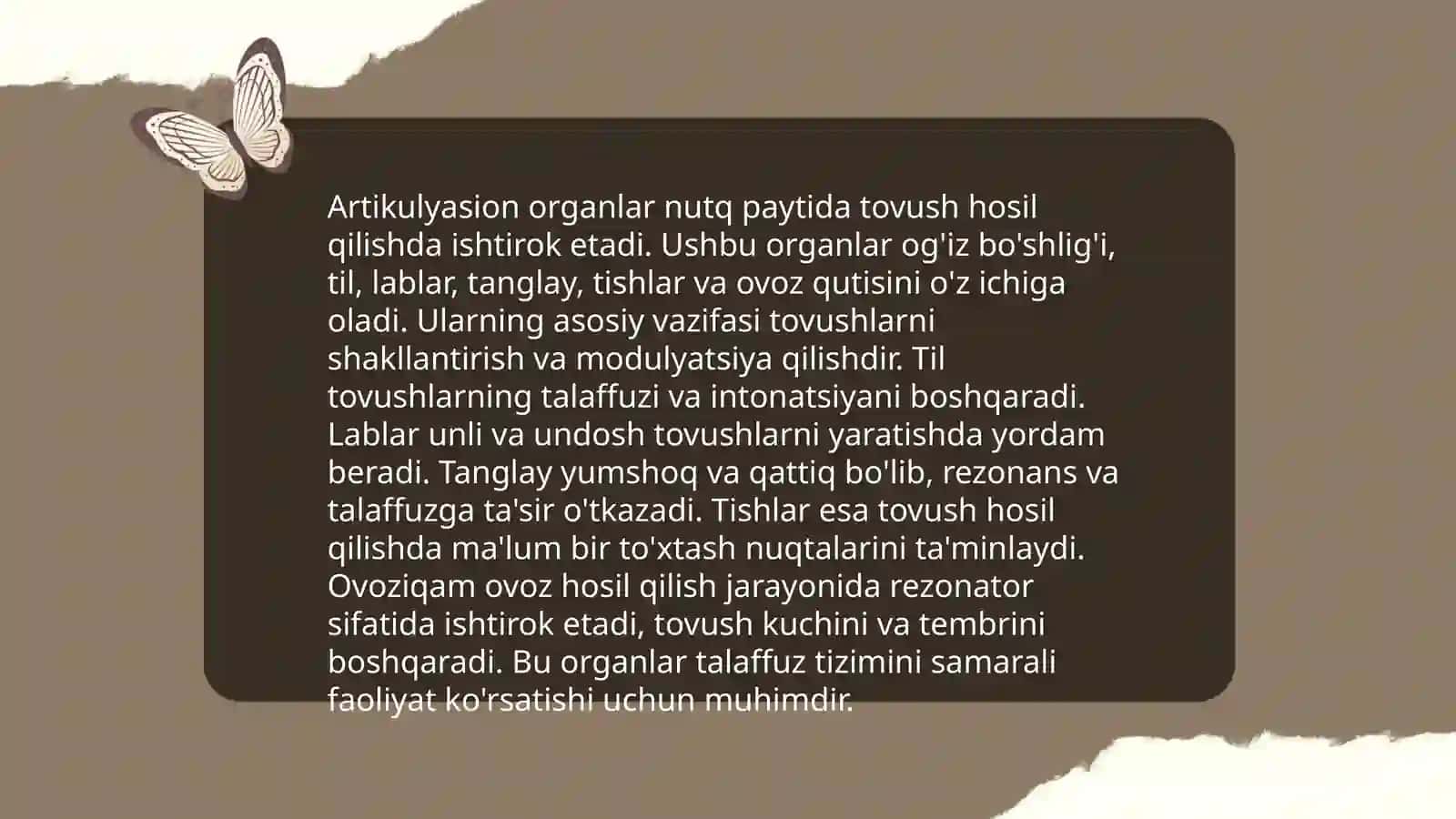 Nutq artikulyasion boʻlimi 4