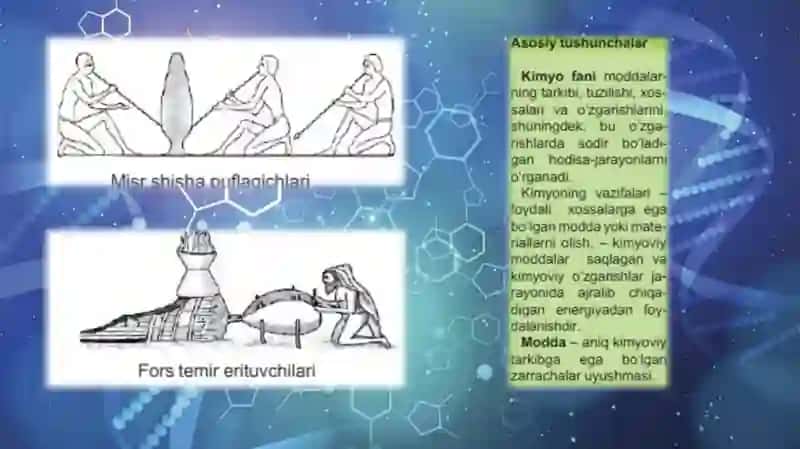 Kimyo fani va uning vaziflari mavzusida taqdimot 7-sinf  yangi darslik asosida 4