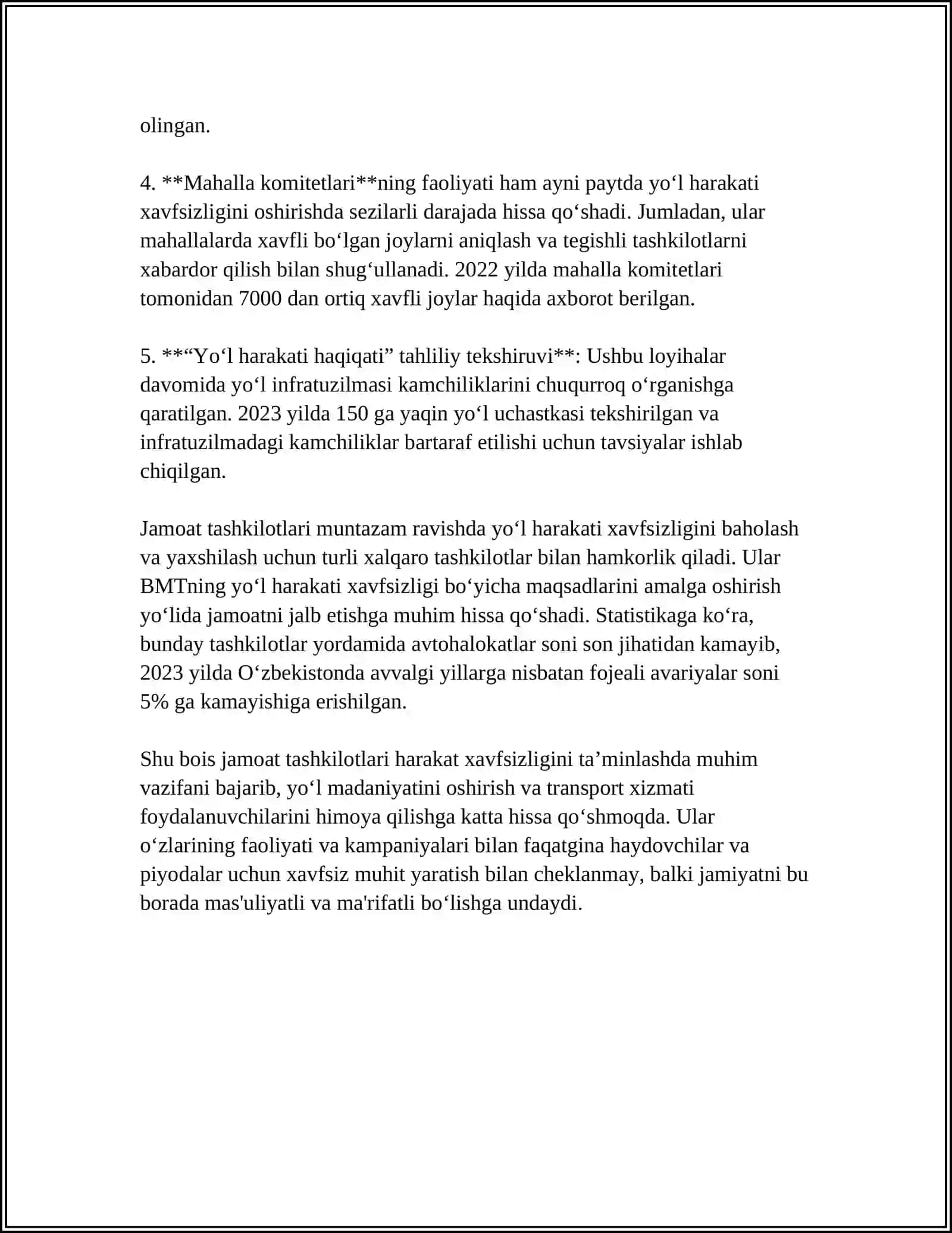 HARAKAT XAVFSILIGINI TAMINLASH JAMOAT TASHKILOTLARINI VAZIFASI 4