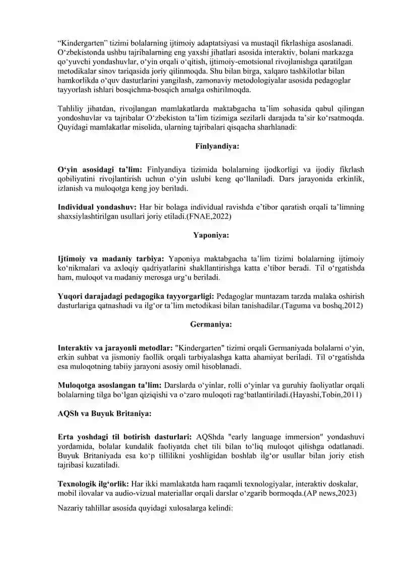 BOLALARGA INGLIZ TILINI O’RGATISHNING ILMIY-METODIK, PEDAGOGIK VA PSIXOLOGIK JIHATLARI 4