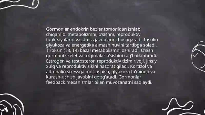 Endokrin tizimning inson organizmi va xalq atvorini ahamiyati 4