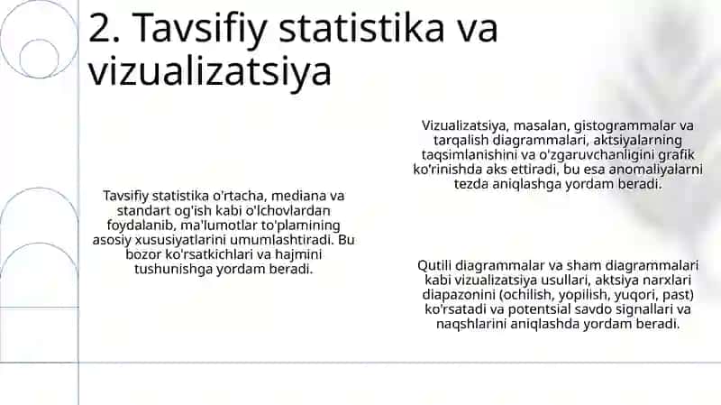 Aksiya bozori maʼlumotlar tahlili 4