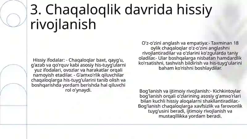 Chaqaloqlik Davrida His Tuyg‘Uning Rivojlanishi 4