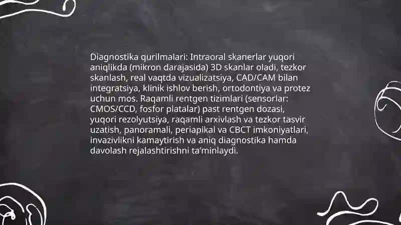 Zamonaviy stomatologik qurilmalar. Tansifi xususiyatlari 4