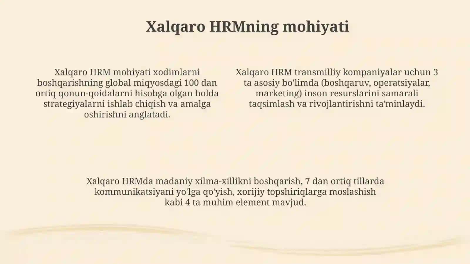 Xalqaro  inson resurslarini boshqarishda  ishga  qabul qilish  va kadrlarni  ushlab  qolish  strategiyalari 4