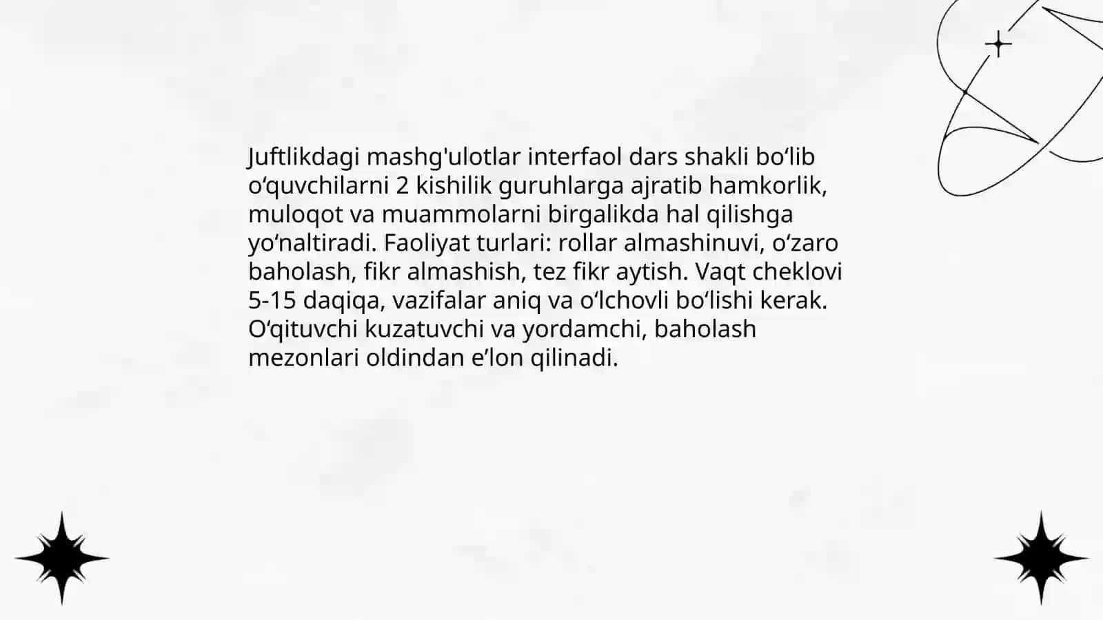 Interfaol dars shakllari 4