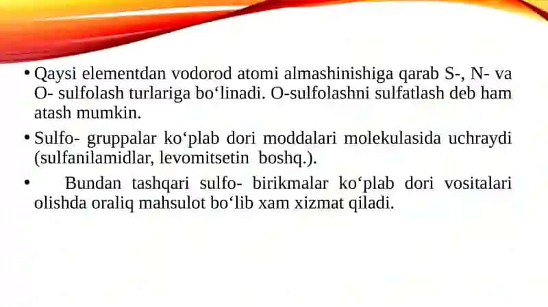 Sulfolash jarayonlari 4