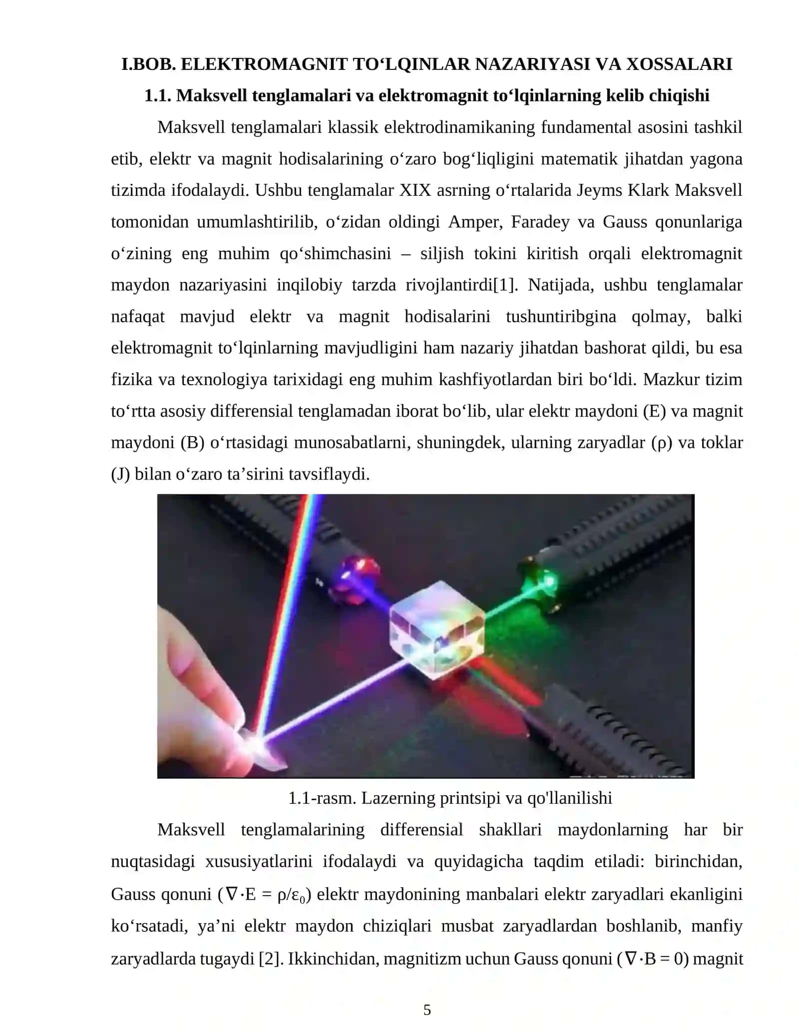 ELEKTROMAGNIT TOʻLQINLARNING LAZER FIZIKASI BILAN BOGʻLIQLIGI.docx 4