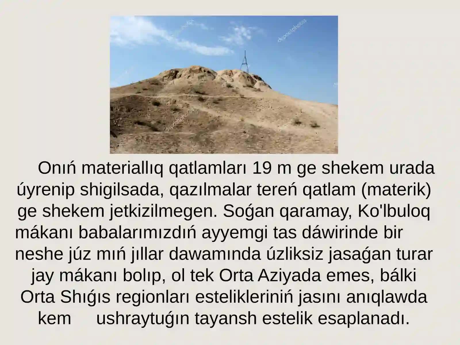 Dala Arxeologiyasi paninen "Ko'lbulaq esteligi" 4