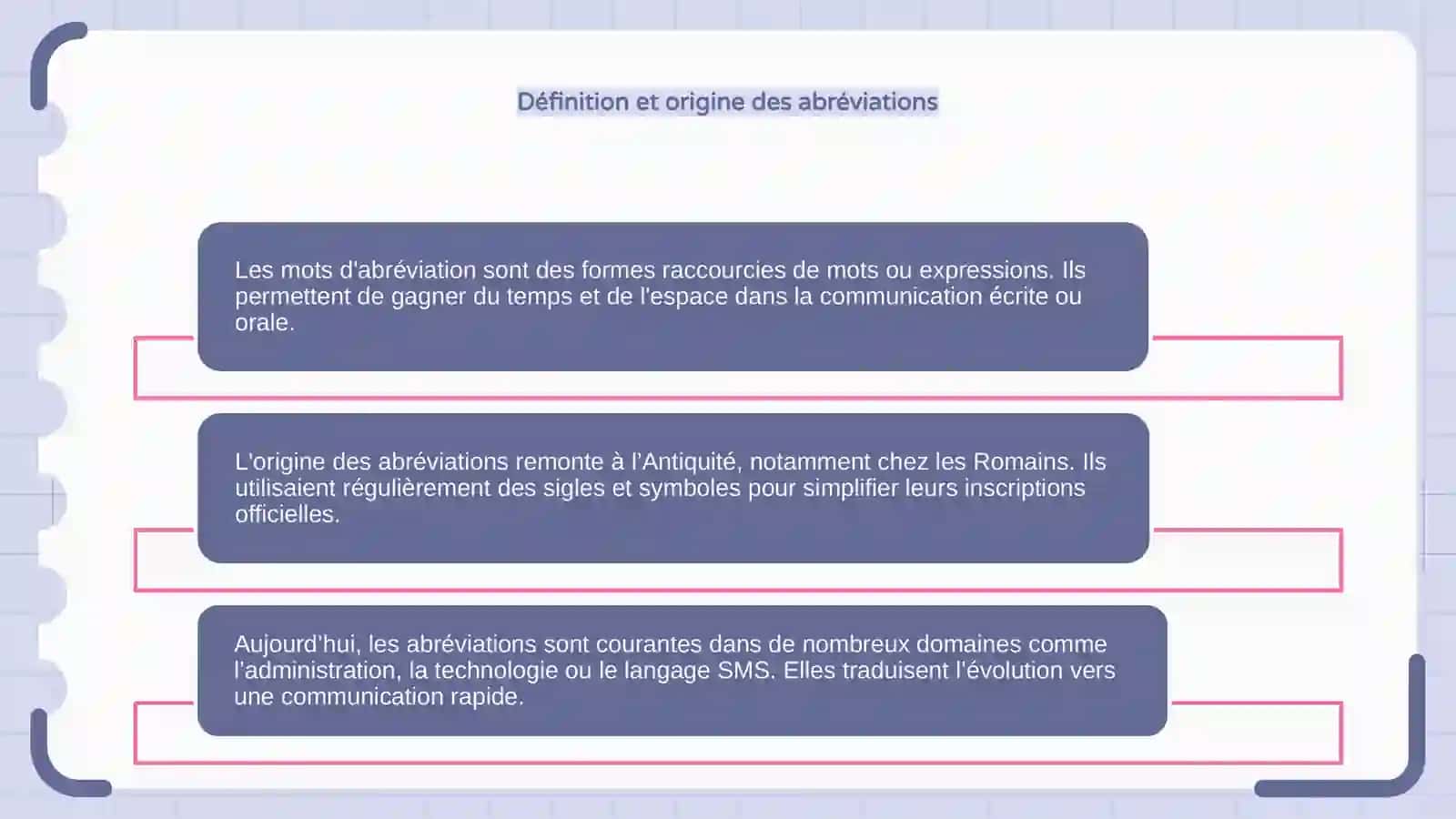 Mots d'abréviation 4