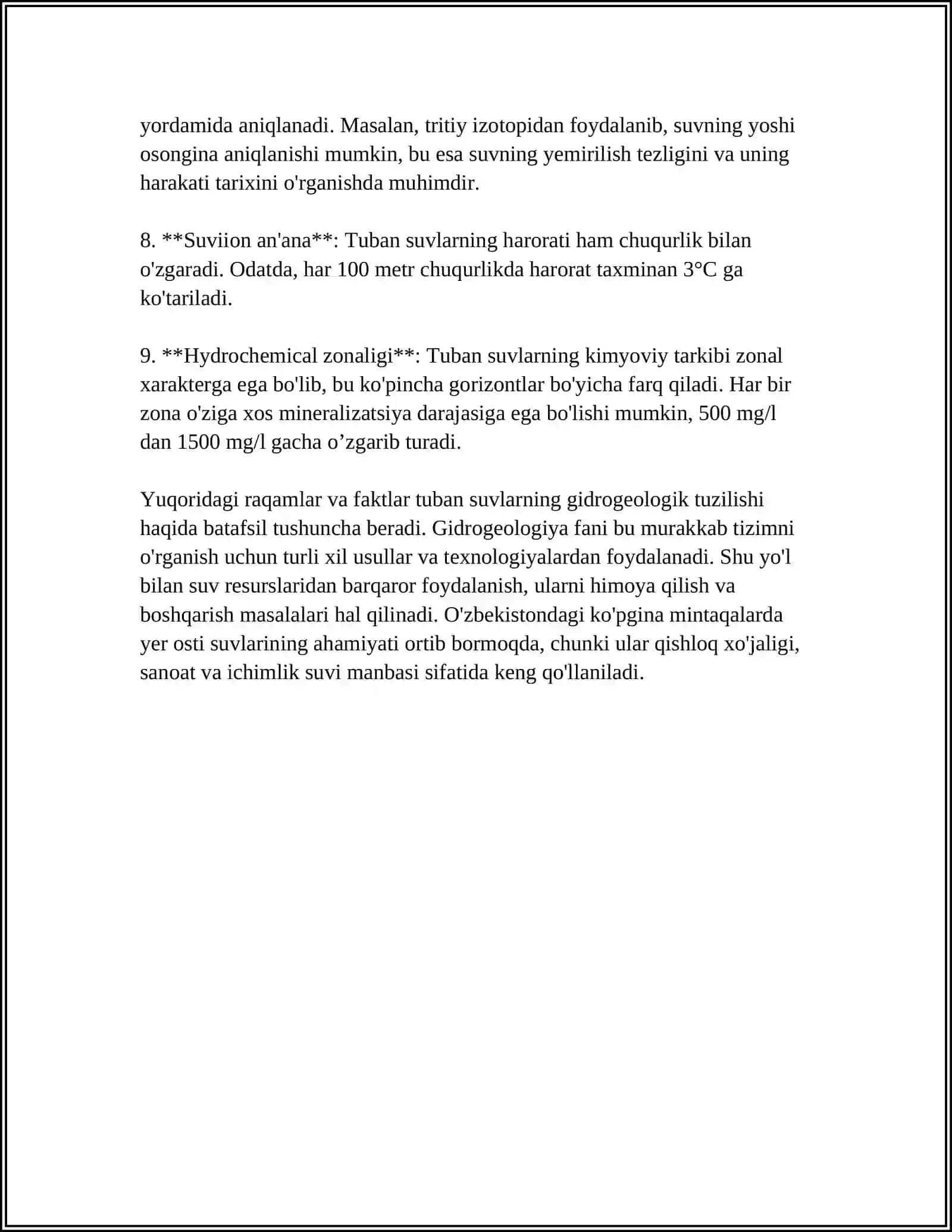 Tuban suvlarning gidrogeologik tuzilishi 4
