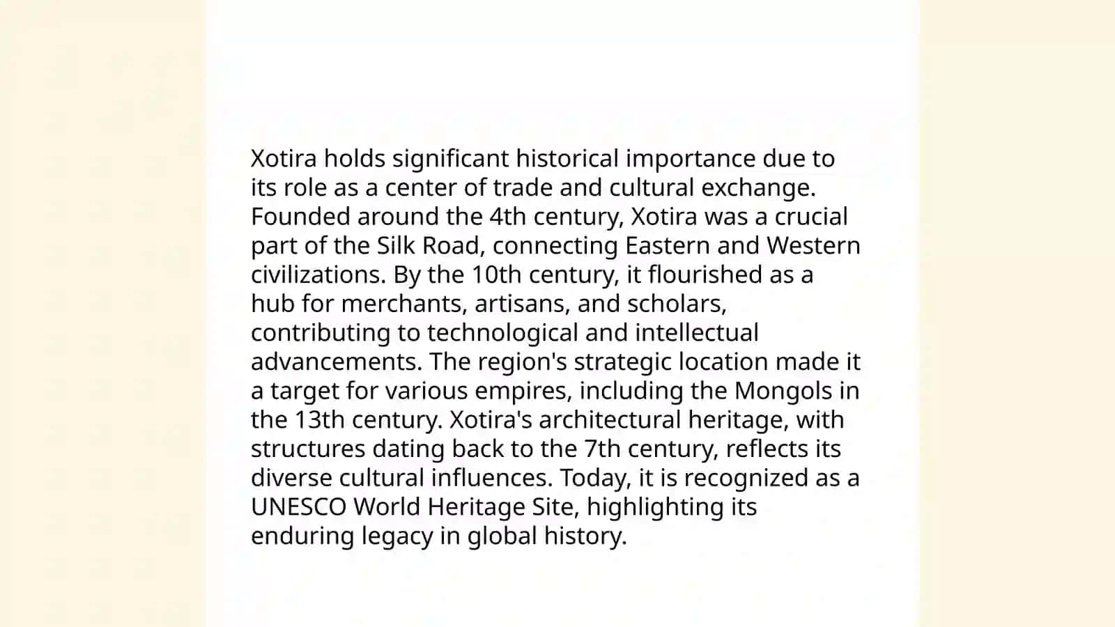 Xotira 4