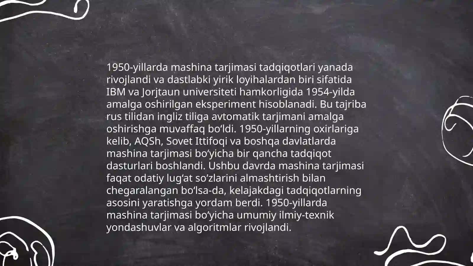 Mashina tarjimasi tarixi. Uch avlod taraqqiyoti 4