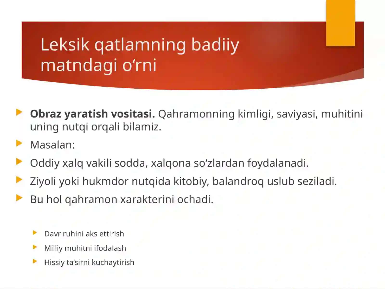 Badiiy matnda leksik qatlamga oid birliklar lingvopoetikasi 4