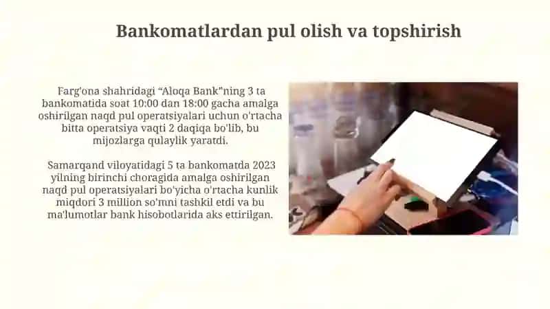 Kassa operatsiyalari hisobga olish 4