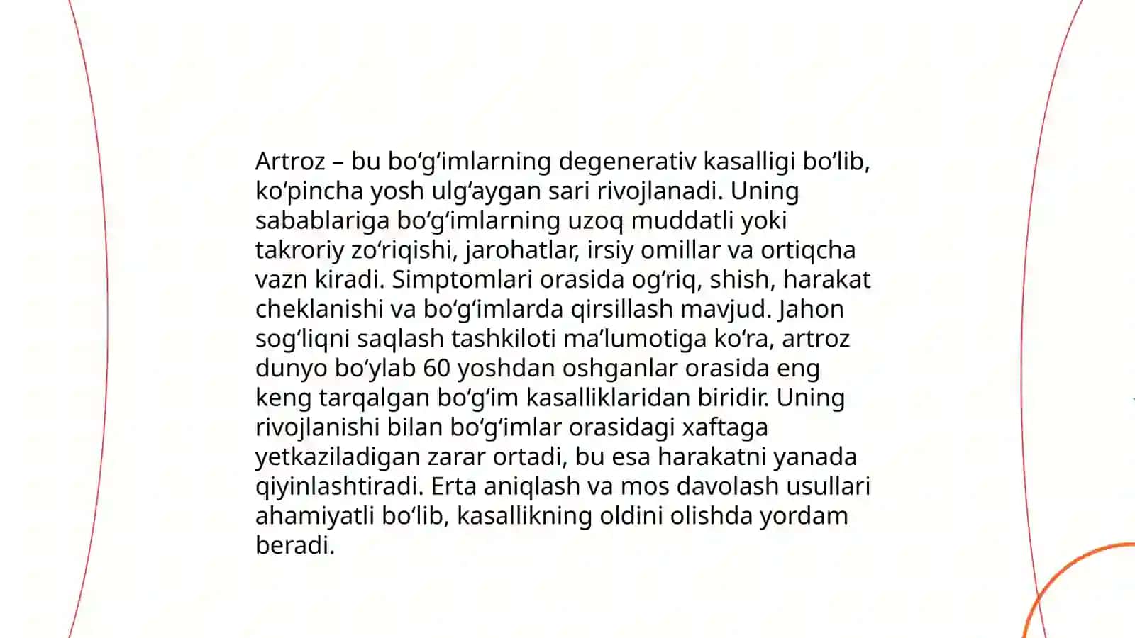 Slayd: Artrit, Artoz va Poliartritlar 4