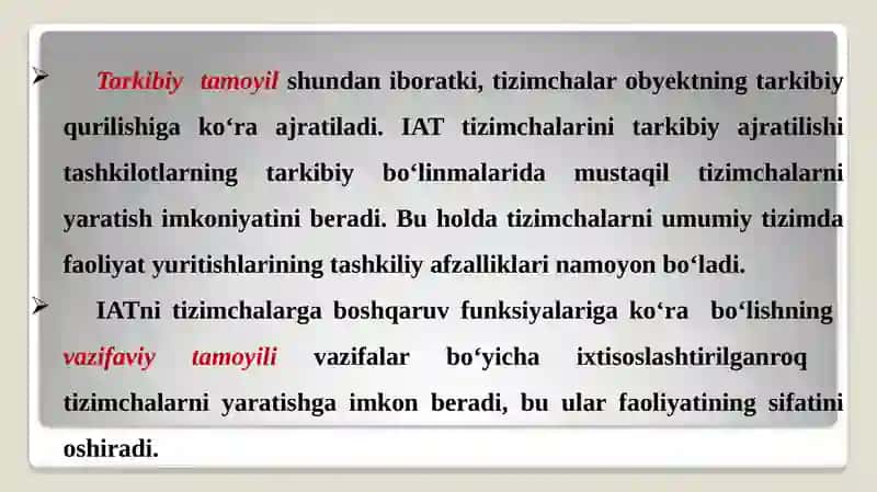 IQTISODIY AXBOROT TIZIMLARINING QURILISH TAMOYILLARI VA KONSEPSIYASI 4