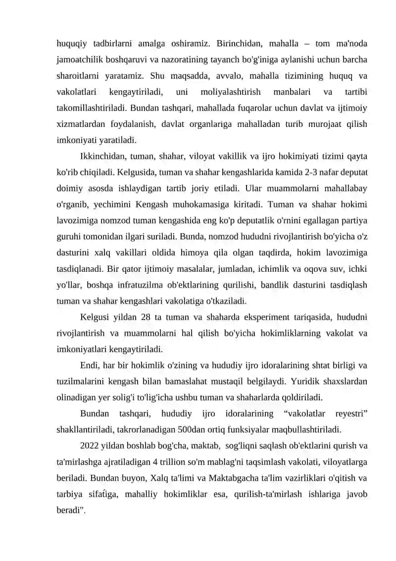 Yangi O‘zbekistonda xalqchil va insonparvar davlat qurishning ijtimoiy-siyosiy ahamiyati 4