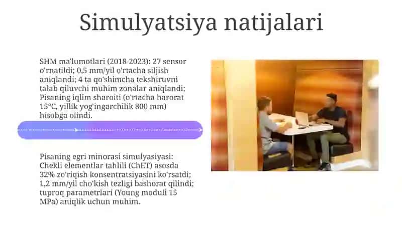 Pisa tatqiqotilari ustida ishlash 4