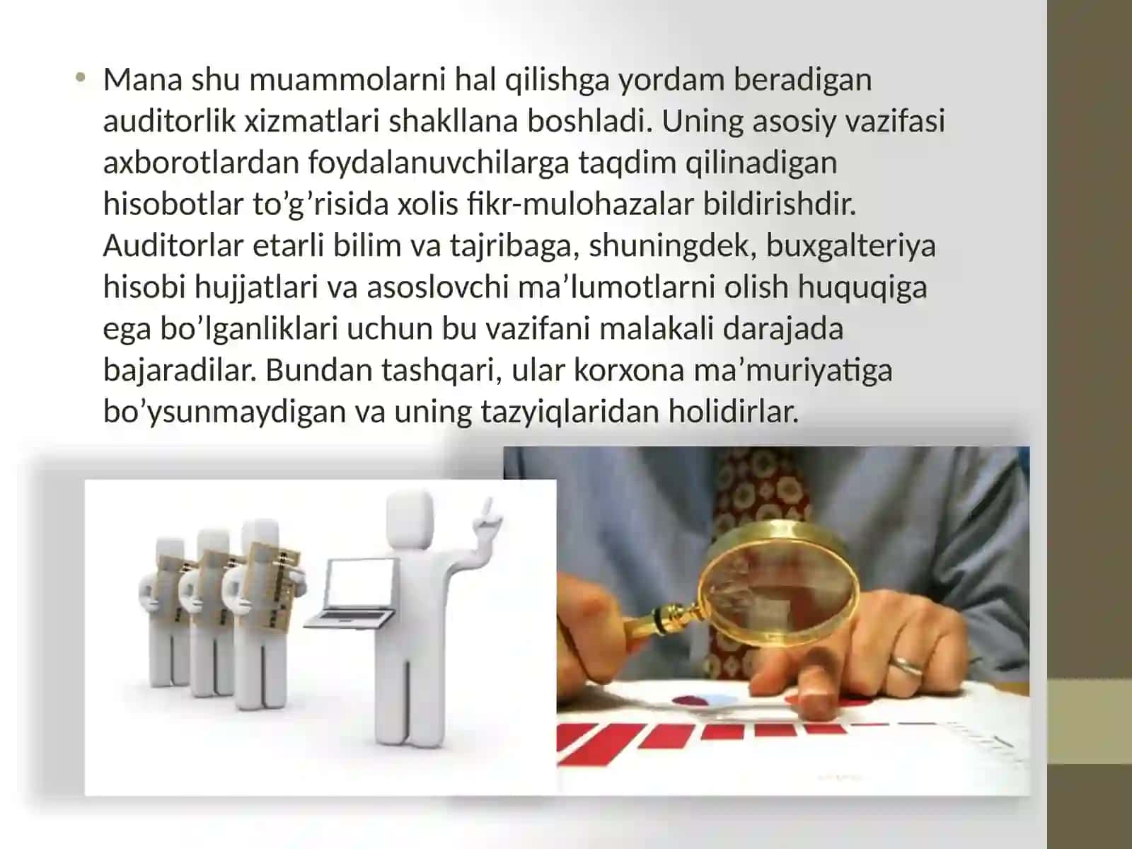 Audit xizmatining faoliyati 4