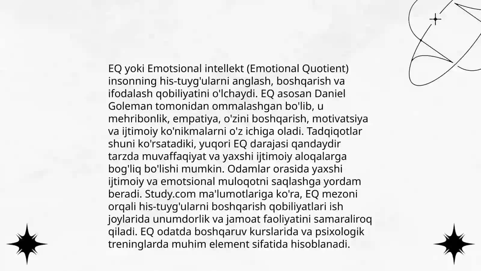 IQ va EQ haqida 4