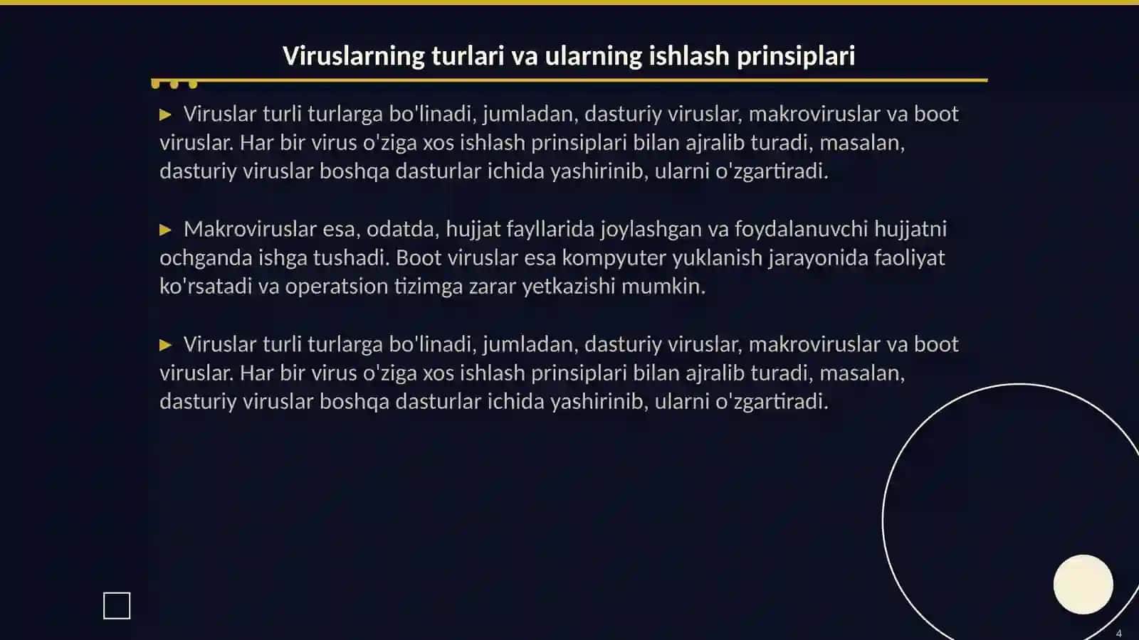 Virus va antivirus dasturi 4