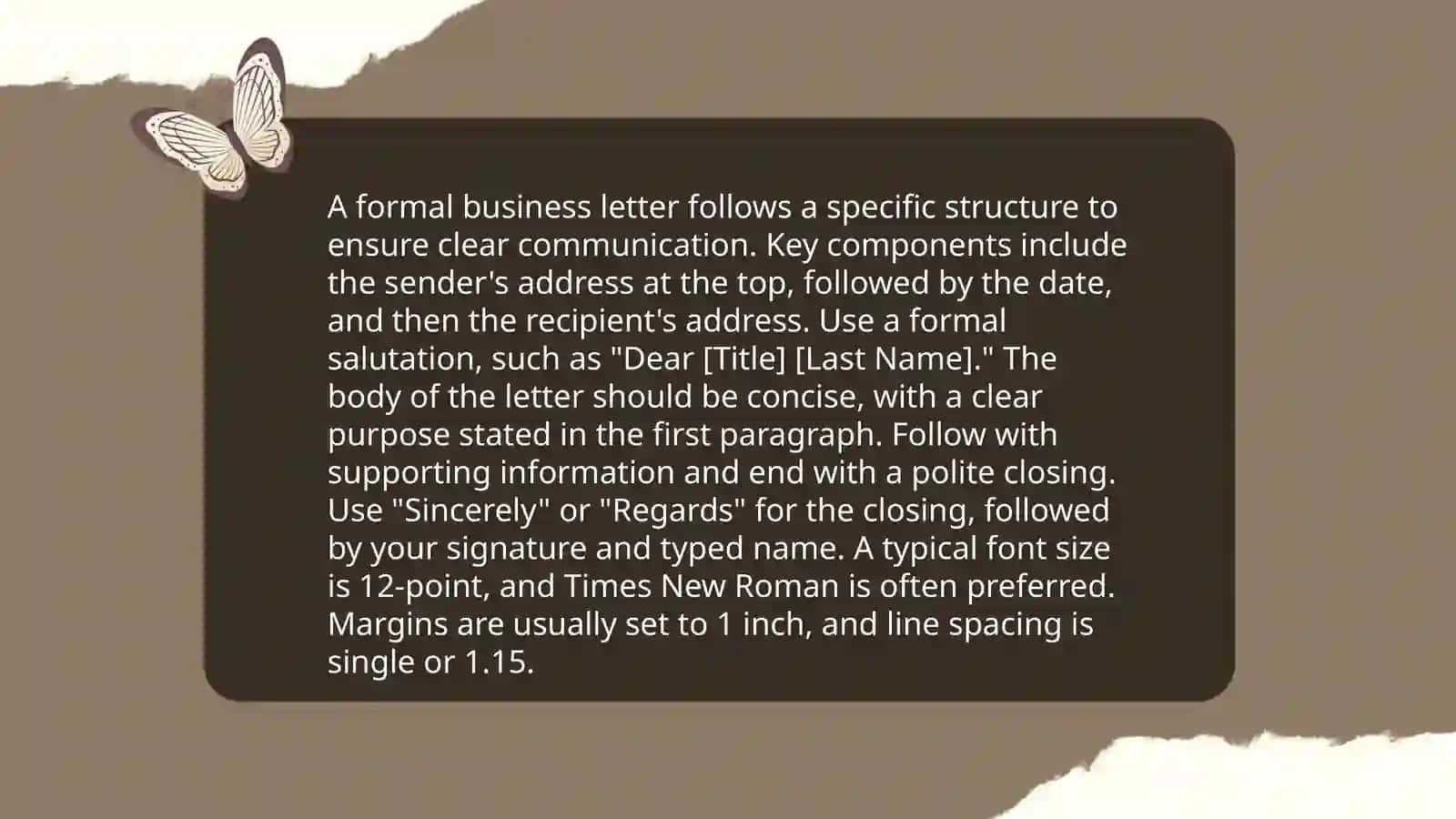 Formal Business Letters 4