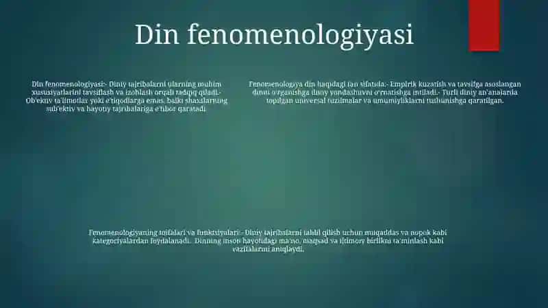 Dinshunoslikning Fan Sifatida Shakllanishi, Predmeti Funksiyalari Kategoriyalari 4