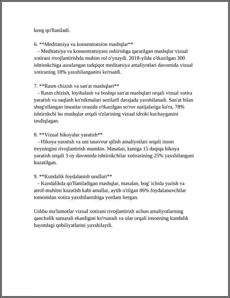 XOTIRANI RIVOJLANTIRUVCHI PSIXOLOGIK MASHG‘ULOTLAR 4