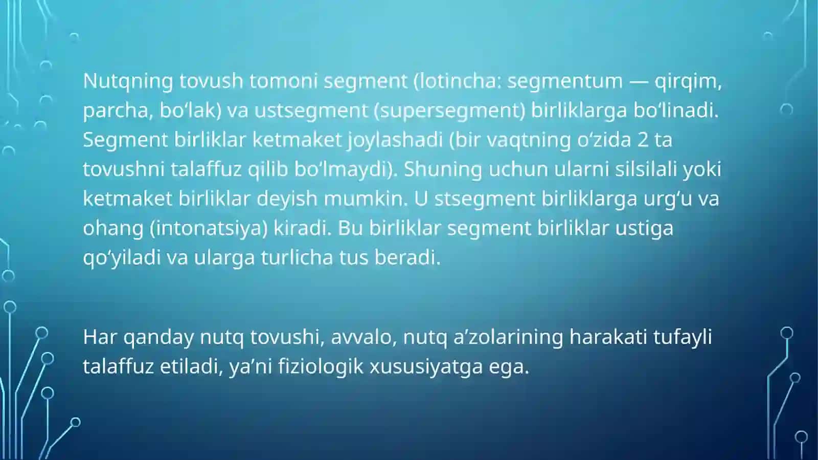 Fonetik masalalar 4