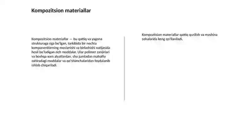 Polimer materiallar ishlab chiqarishda mahalliy ingredientlar asosida kompozitsion materiallar olish 4