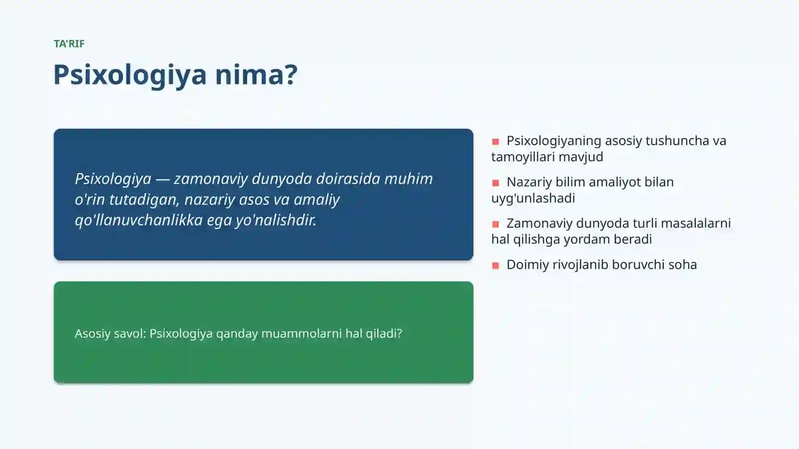 ZAMONAVIY DUNYODA 4