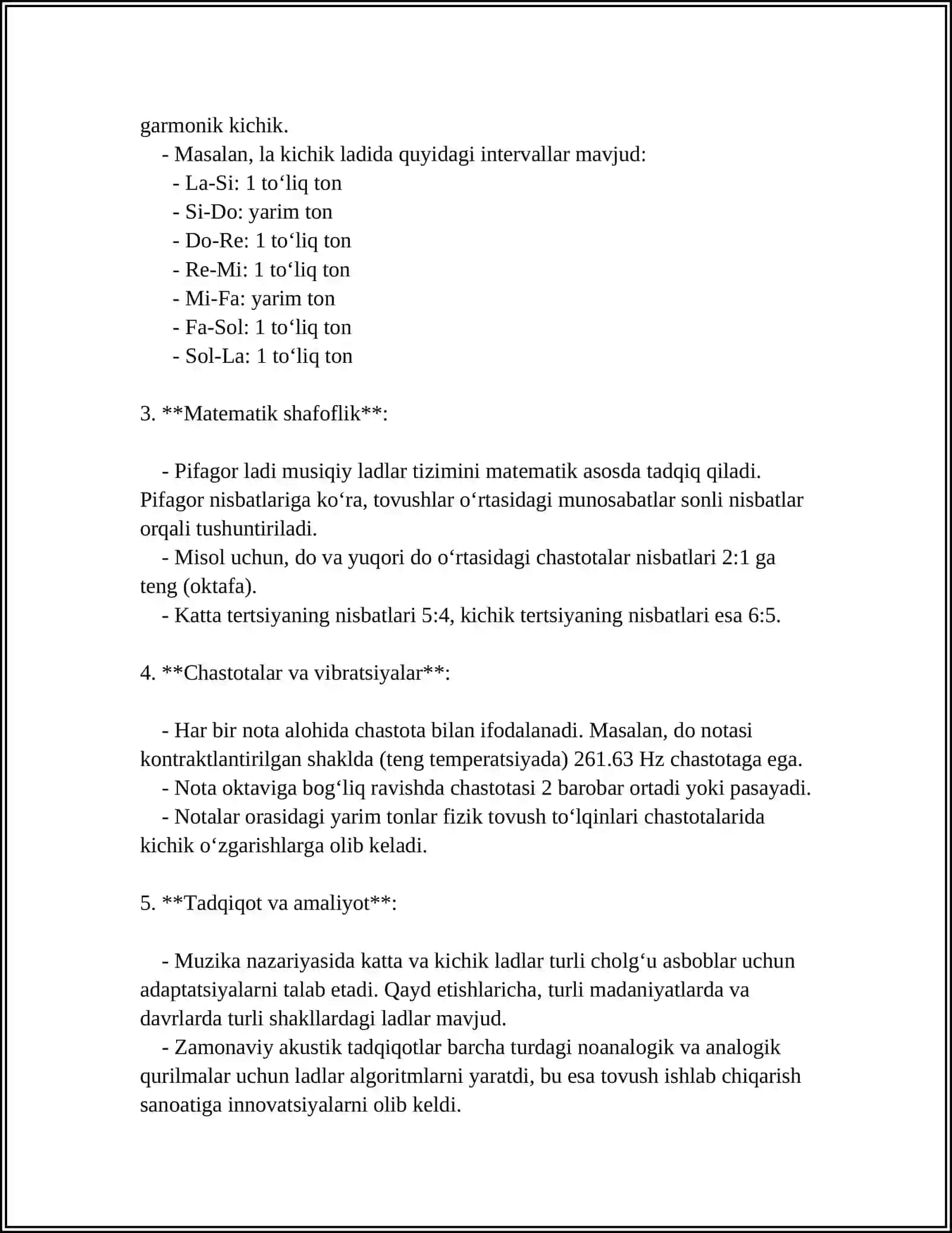 MAJOR VA MINOR LADLAR 4