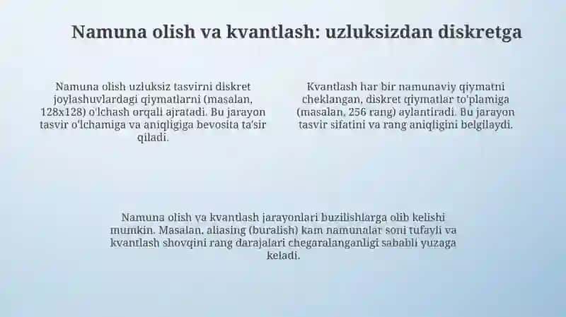 Diskret tasvir haqida umumiy tushunchalar 4