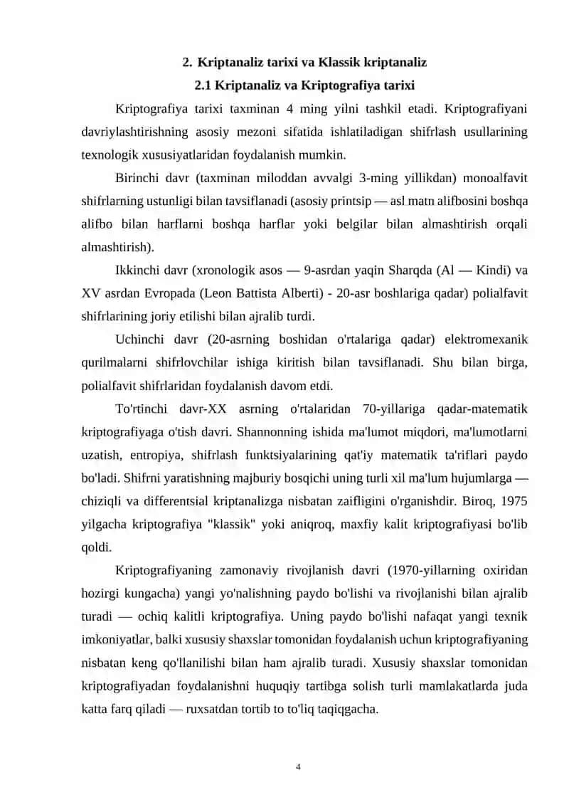Kriptoanalizda yangi texnologiyalardan foydalanish 4