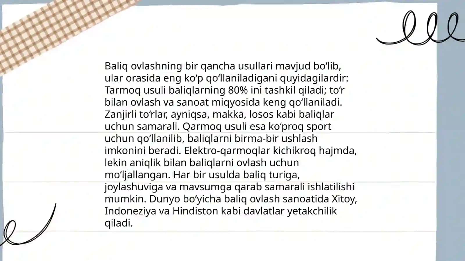 Baliq va baliq mahsulotlari 4
