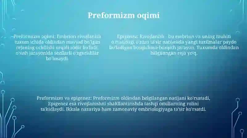 Epigenetika va Preformizm 4