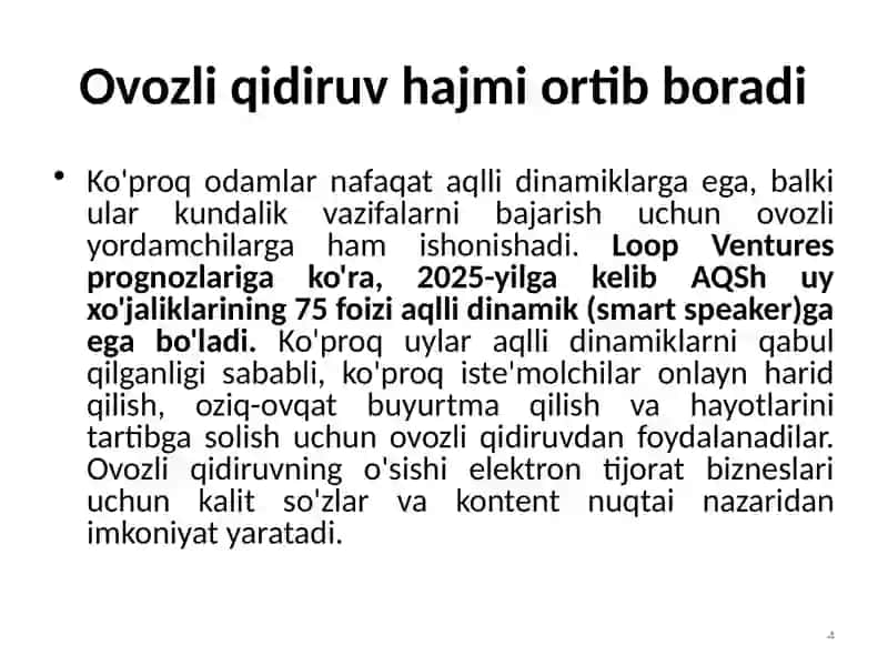 Elektron biznes bozorining rivojlanish trendlari 4