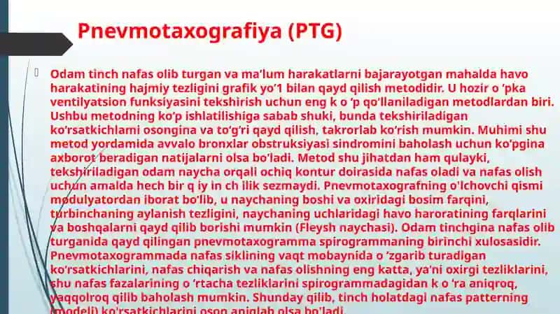 NAFAS OLISH SISTEMASI KASALLIKLARINI O’RGANISHNING ZAMONAVIY USULLLARI. 4
