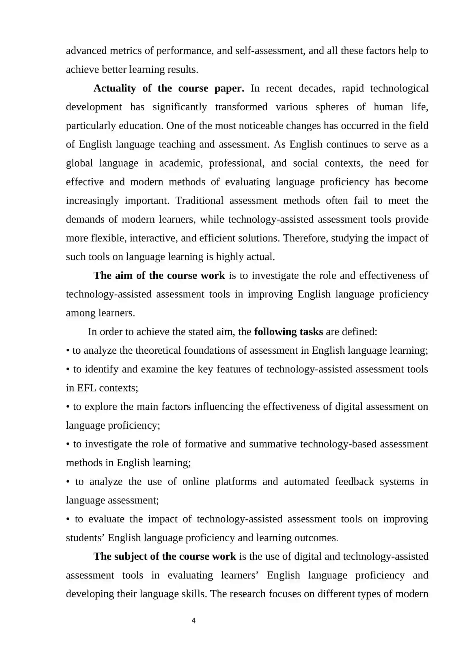 THE IMPACT OF TECHNOLOGY- ASSISTED ASSESSMENT TOOLS ON ENGLISH LANGUAGE PROFICIENCY 4