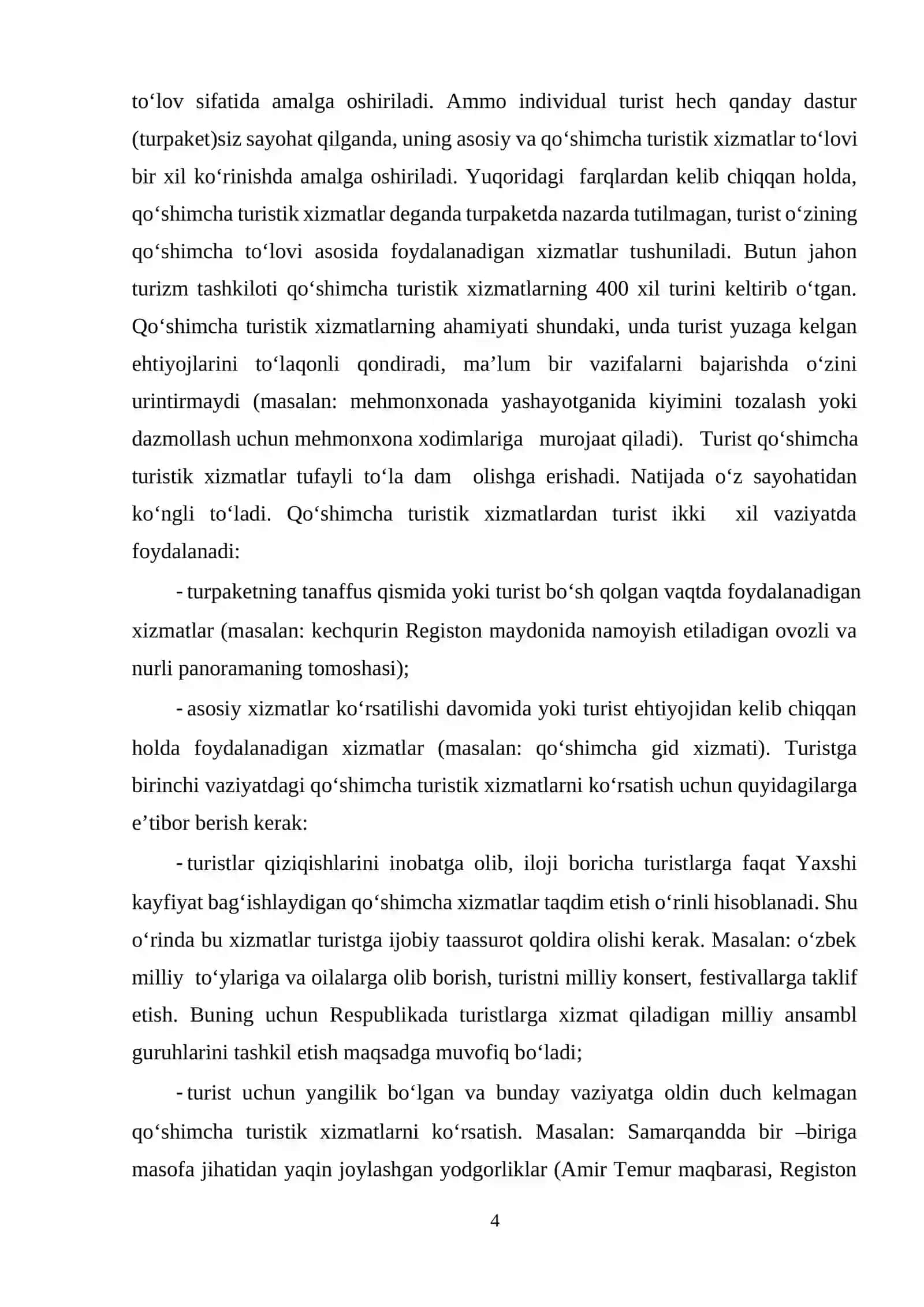 Turizm sohasida biznes rejalashtirish 4
