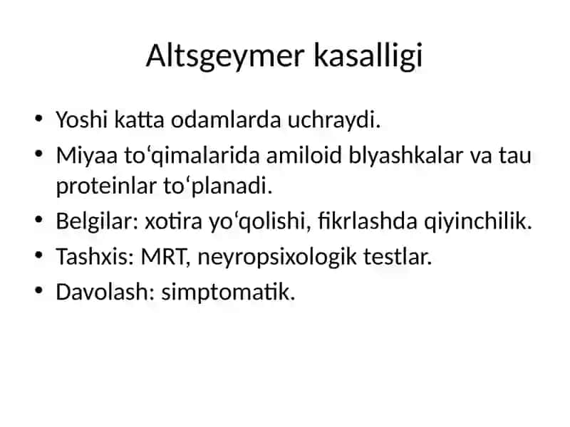Nerv sistemasining degenerativ kasalliklari 4